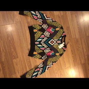 Colorful sweater with design